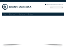 Tablet Screenshot of consultoresyauditores.net